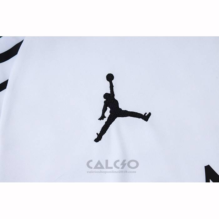 Tuta da Track Paris Saint-Germain Jordan Manica Corta 2025-2026 Bianco - Pantaloncini